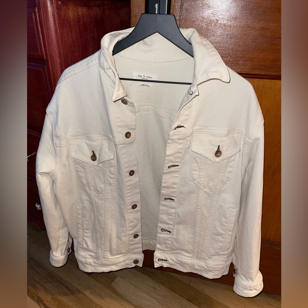 Rag & Bone White Jean Jacket